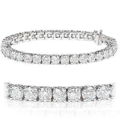 Bracelet tennis - white gold 18k - diamonds 35D 0.40ct each